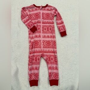 Cozy soft Pink Patterned Kids One Piece